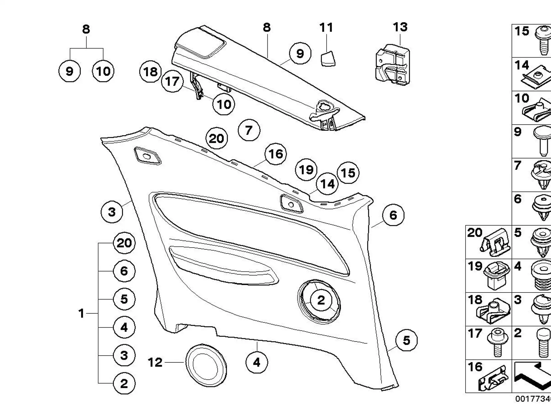 BMW Klammer E88 F23 K67 F55 07149172157
