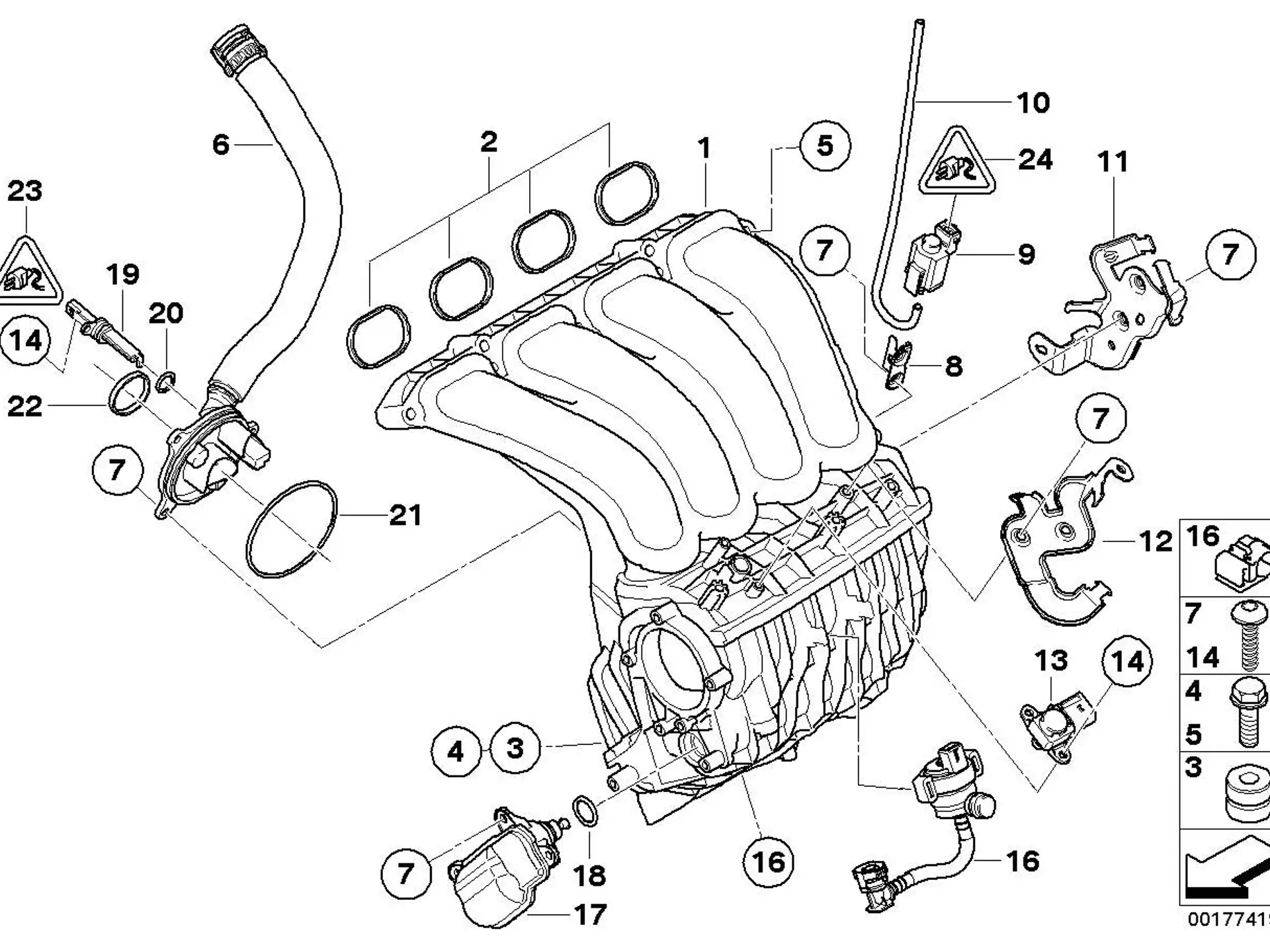 BMW O-Ring E60 E61 E81 E82 E87 E88 E90 E91 E92 E93 11617588255