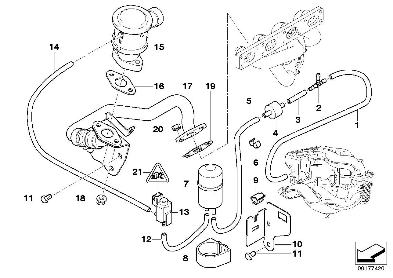 BMW Bundschraube E36 E38 E39 E46 E53 E60 E61 E63 E64 E65 E66 E70