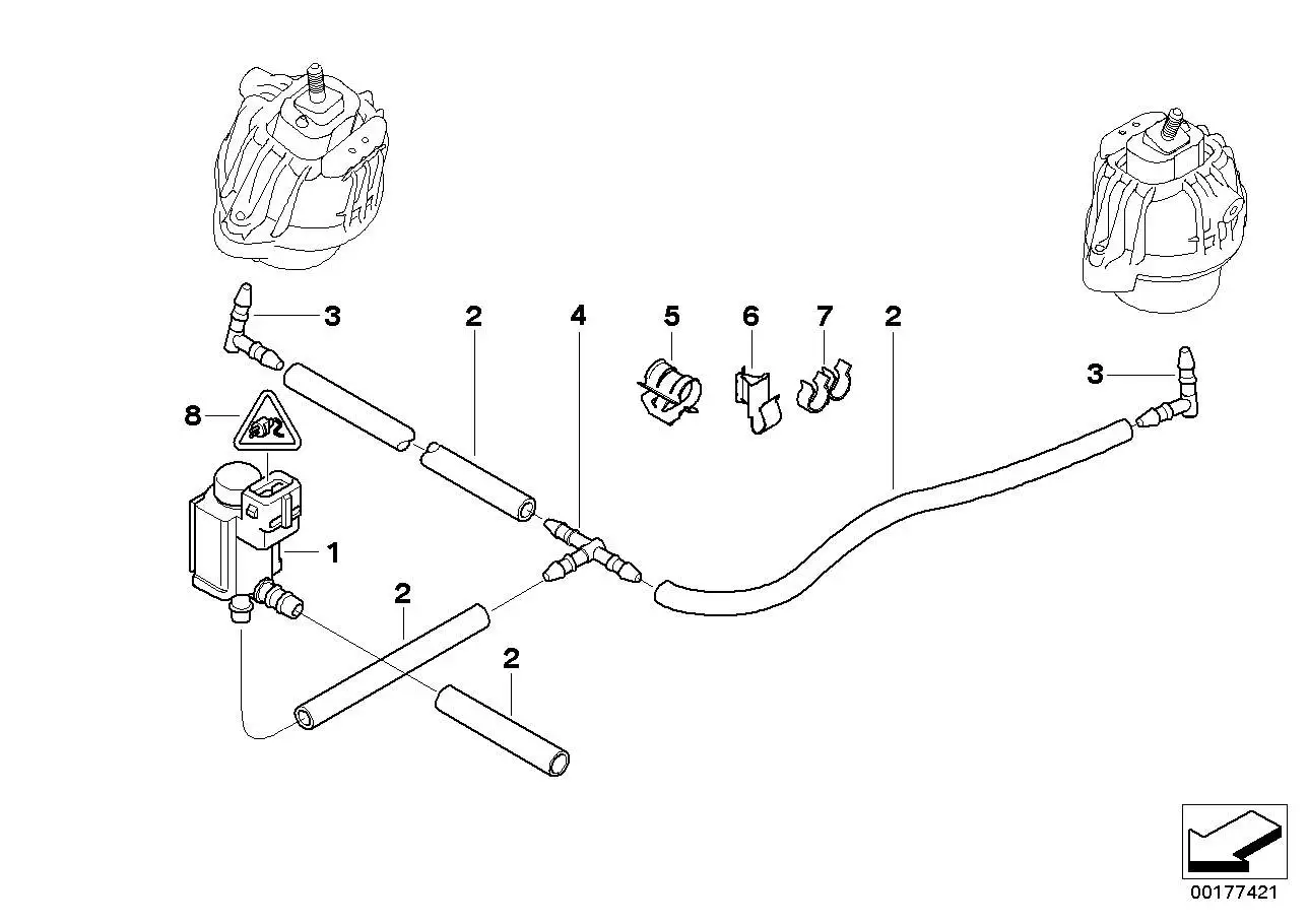 BMW Winkelstück E12 E21 E23 E24 E28 E30 E34 E36 E38 E46 E52 E53 E