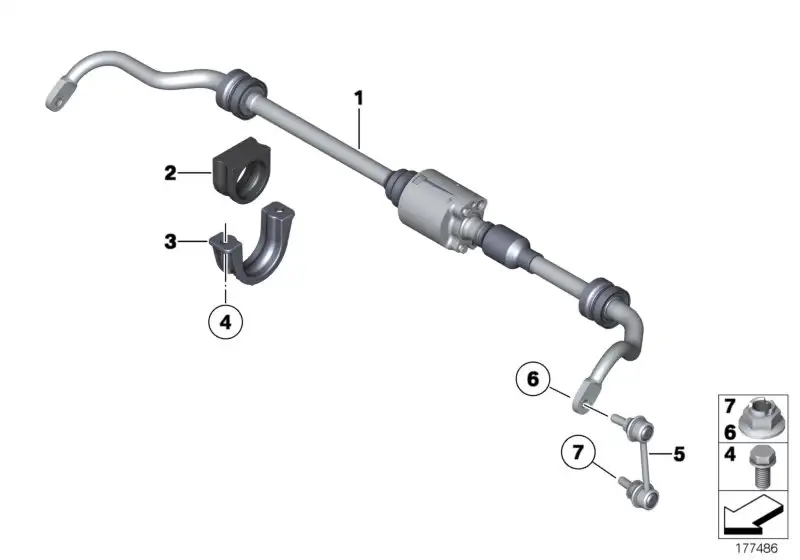 BMW Pendelstütze hinten F01 F02 F06 F10 F12 F13 37106775189