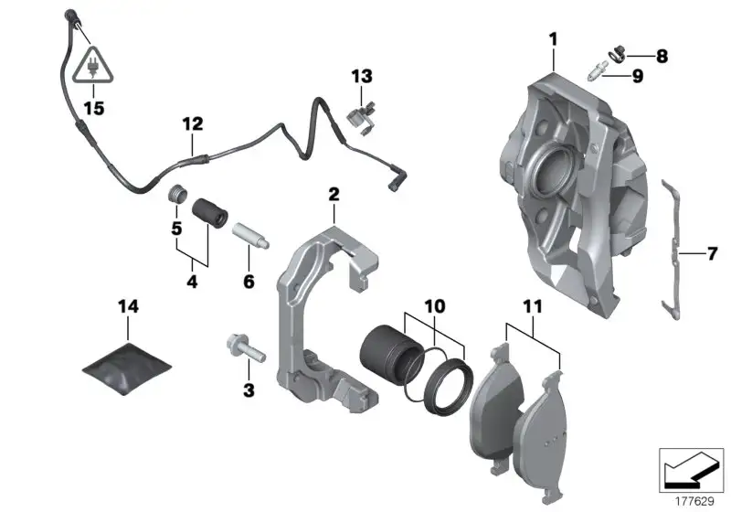 BMW Dichtungssatz Bremssattel E39 E60 E61 E63 E64 E65 E66 E70 E71