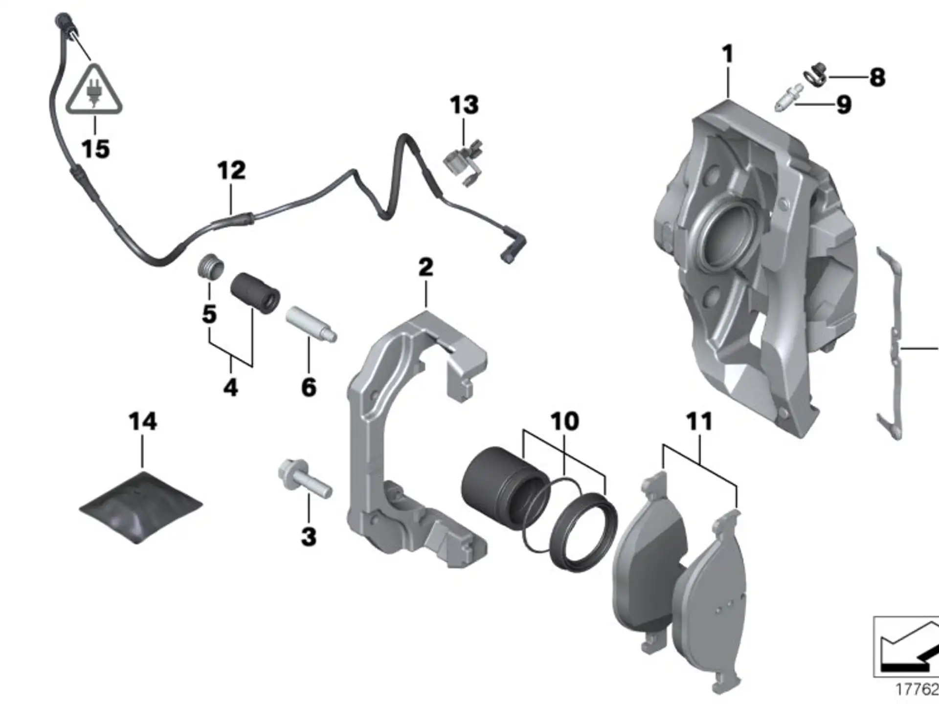 BMW Haltefeder F01 F02 F04 F06 F07 F10 F11 F12 F13 34116786819