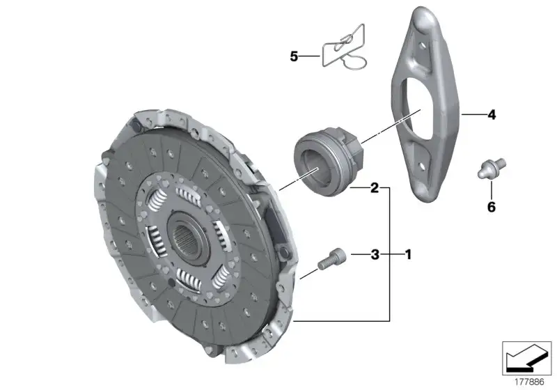 BMW Kupplungsausrücklager E90 E92 E93 21517548396