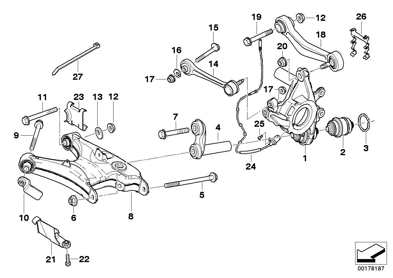 BMW Integrallenker E38 E39 E52 E53 E60 E61 E63 E64 E65 E66 333267