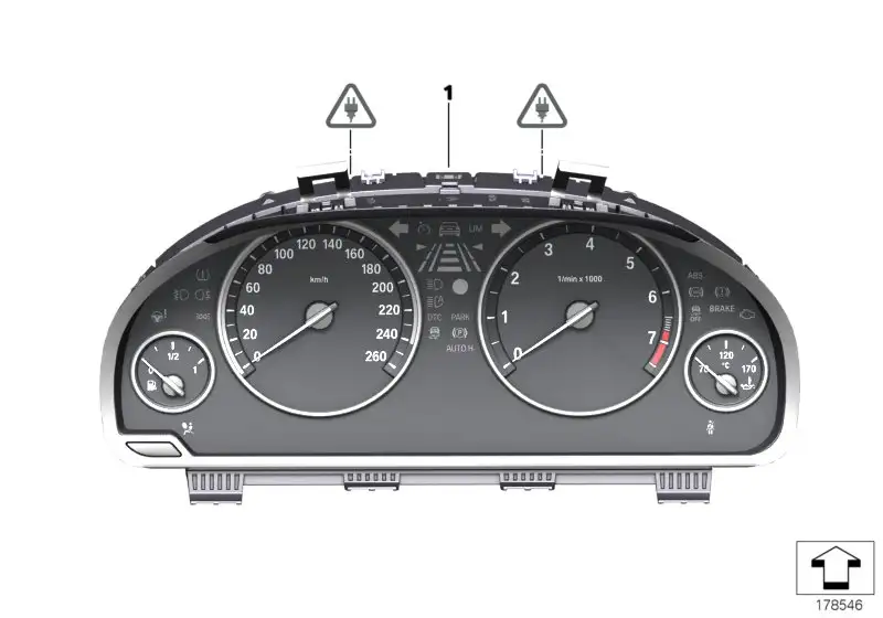 BMW Instrumentenkombination F10 F11 F15 F25 F26 62106993488