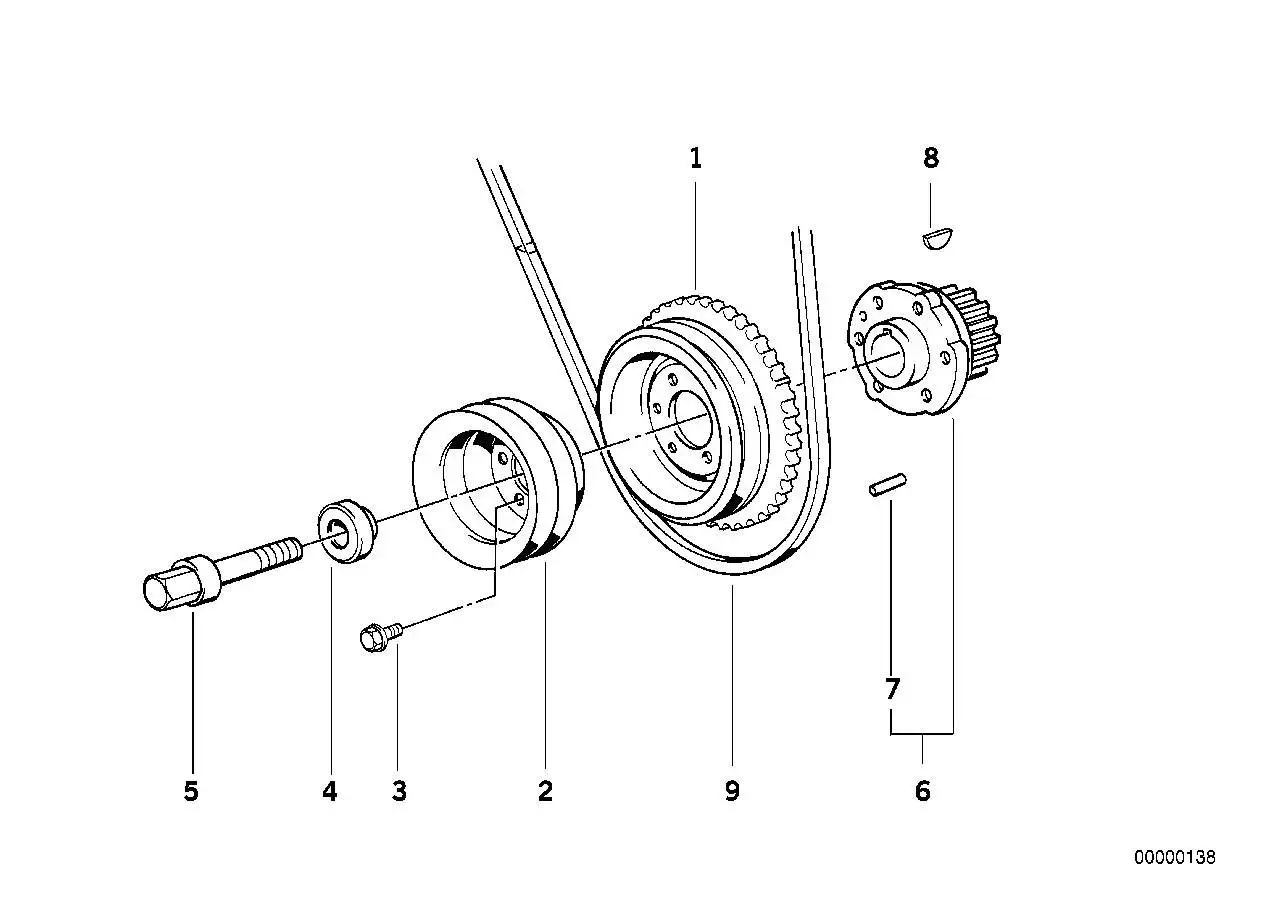 BMW Keilriemen E34 11231717016