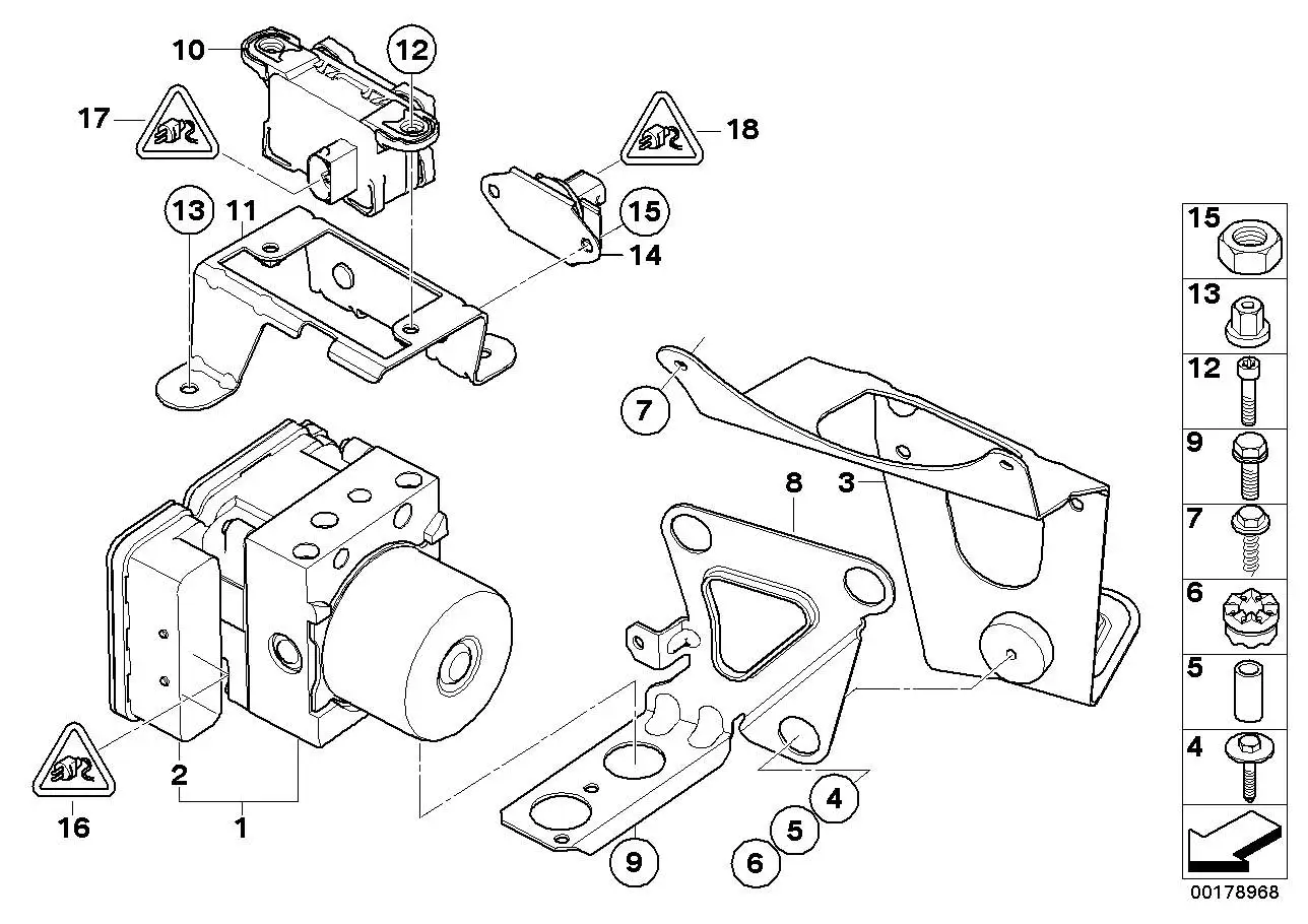 BMW Drehratensensor E60 E61 E63 E64 34522282777