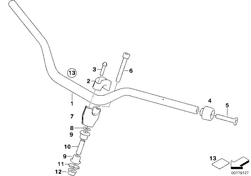 BMW Rohrlenker 32718521316 - Bildposition 01