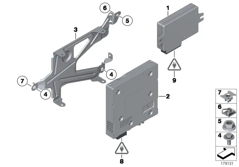 BMW Halter TV Modul / Videoswitch F01 F02 F04 65159153139