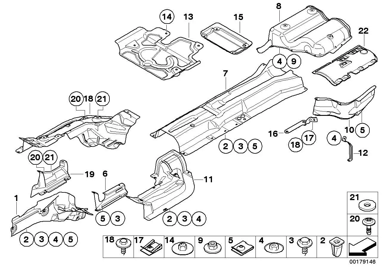 BMW Wärmeisolierung vorne rechts E60 E61 E63 E64 51487033722
