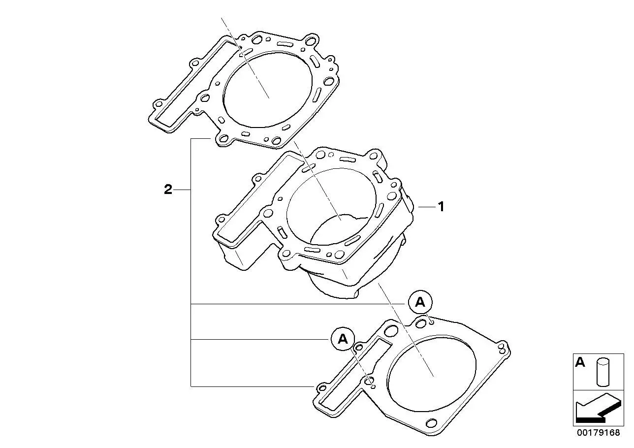 BMW Dichtungssatz Zylinder K16 11117715466