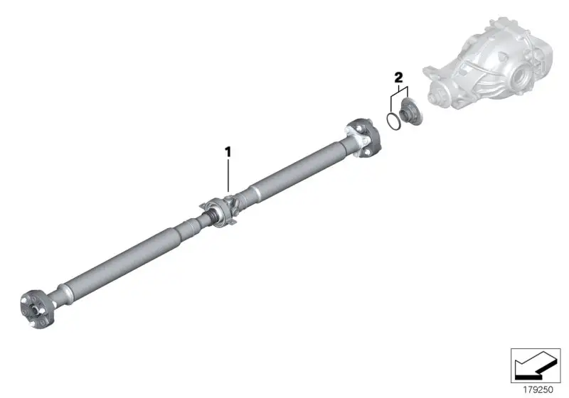 BMW Gelenkwelle Automatikgetriebe 26107577237