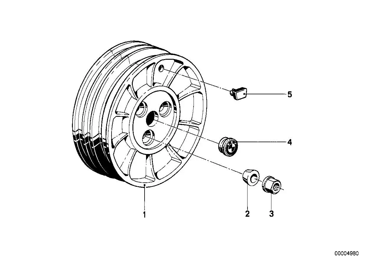 BMW Bundmutter 07119926433 - Bildposition 03