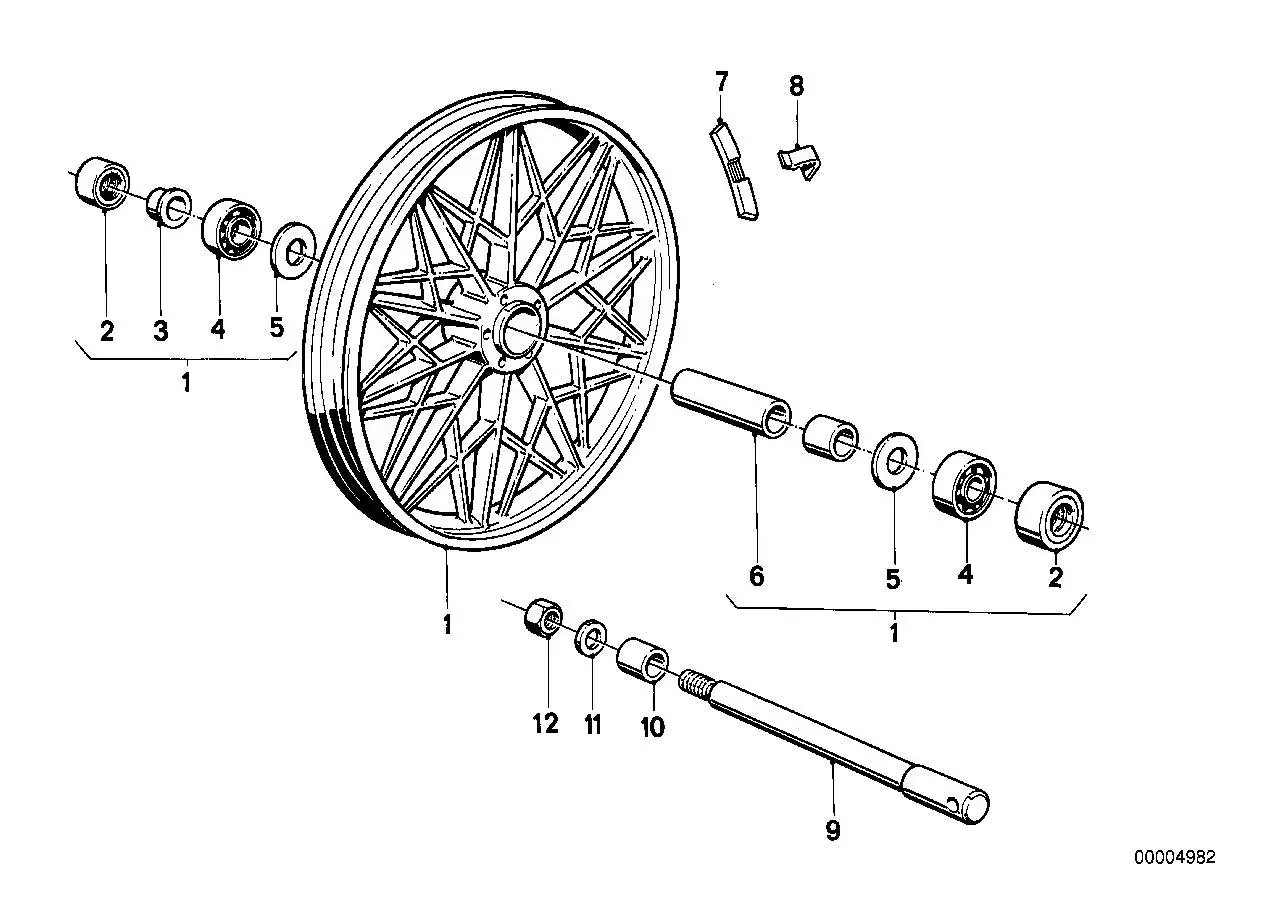 BMW Ring R45 R45T R65 R65T 36311237595