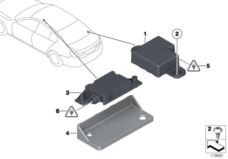 BMW Bluetooth Antenne E84 E89 F01 F02 F04 F07 F25 R60 R61 8410914
