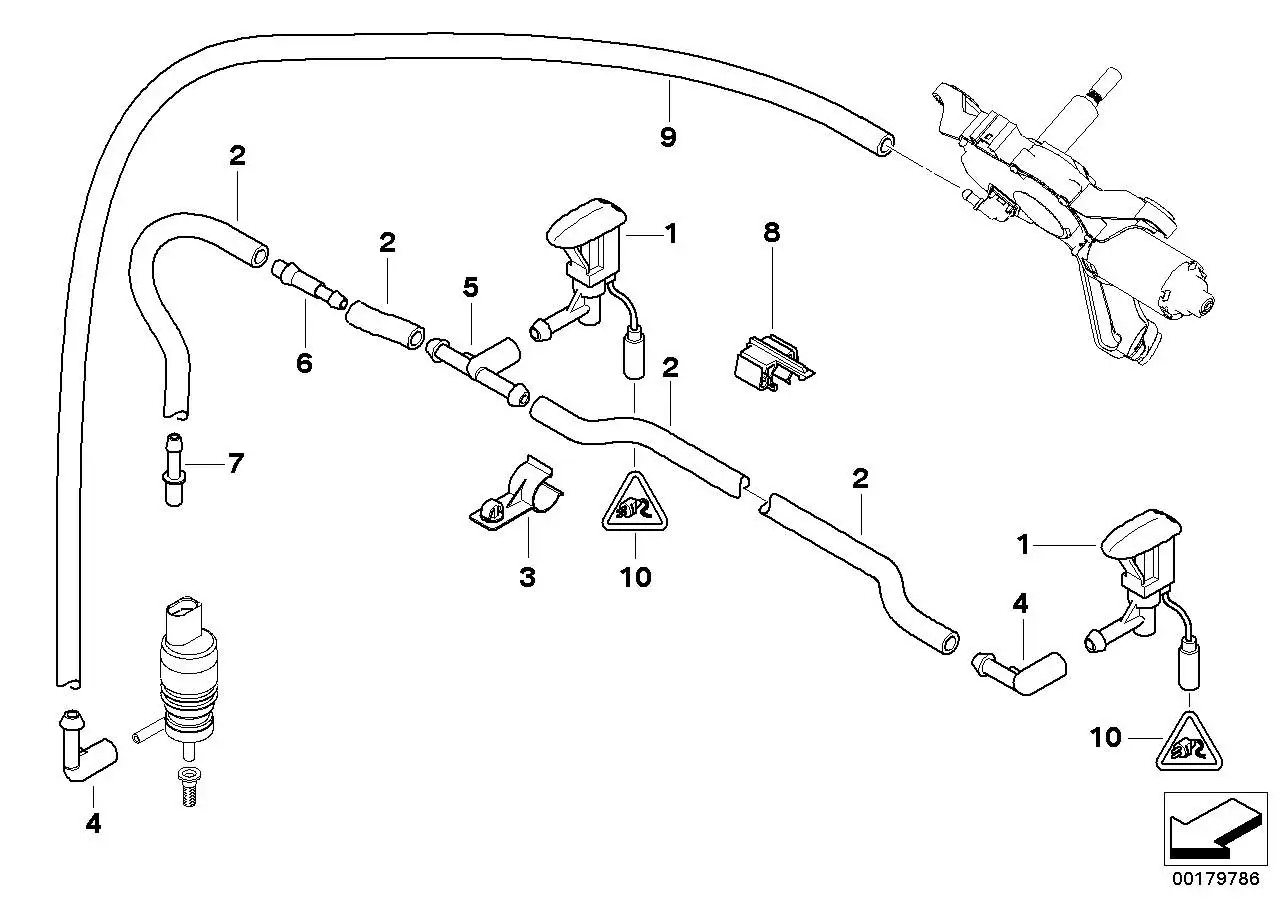 BMW Halter Schlauchleitung E81 E82 E87 E88 E90 E91 E92 E93 616671