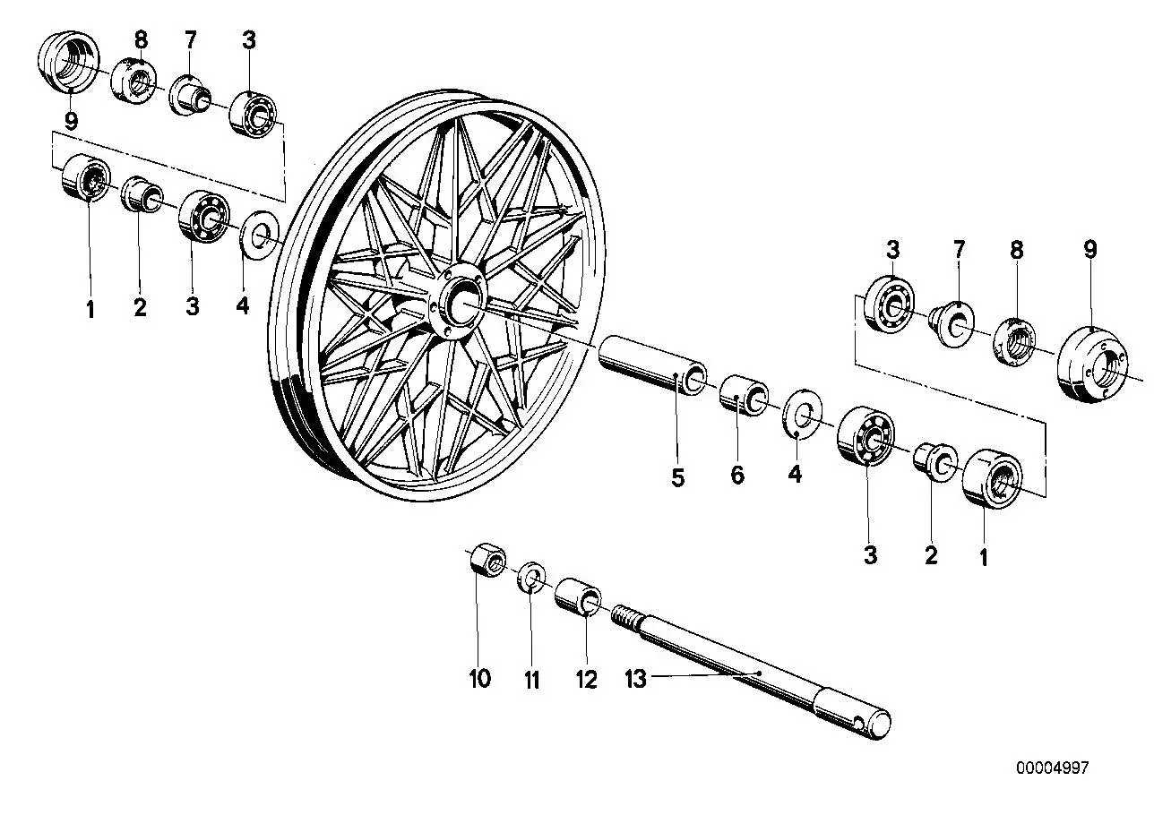 BMW Distanzscheibe R50 R60 R75 R90 R90S R45 R45T R65 R65T R26 R27