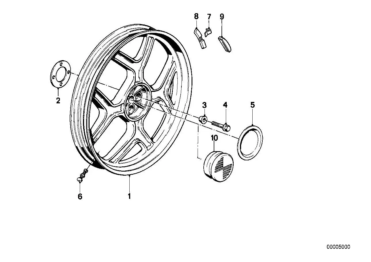 BMW Distanzscheibe K30 K41 36311451791 - Bildposition 02