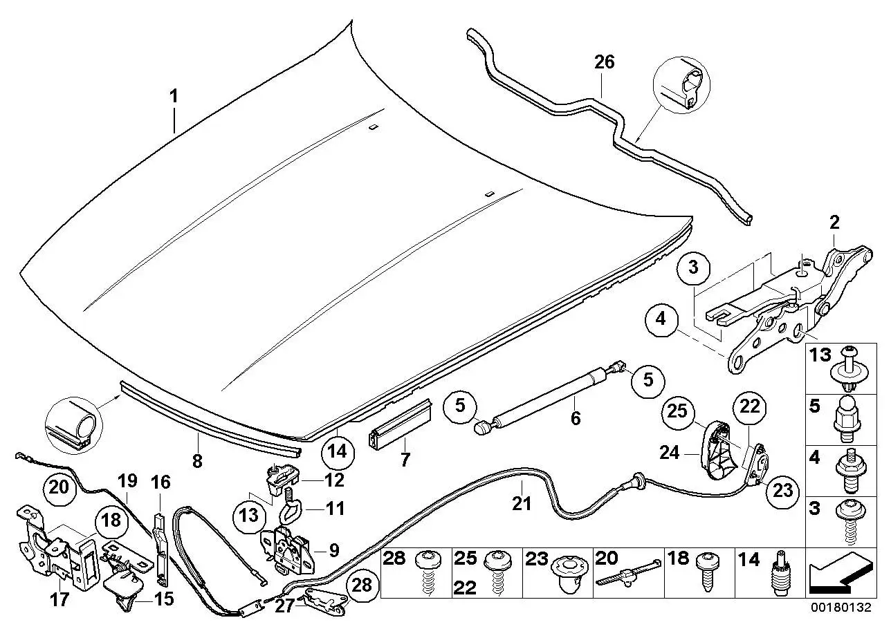 BMW Bowdenzug E85 E86 51237172089