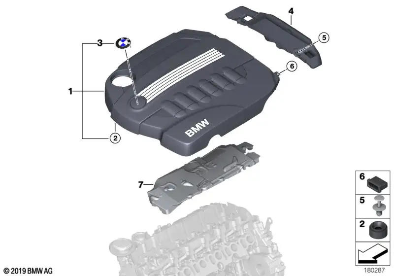 BMW Abdeckung Akustik hinten E90 E91 E92 E93 11147800065