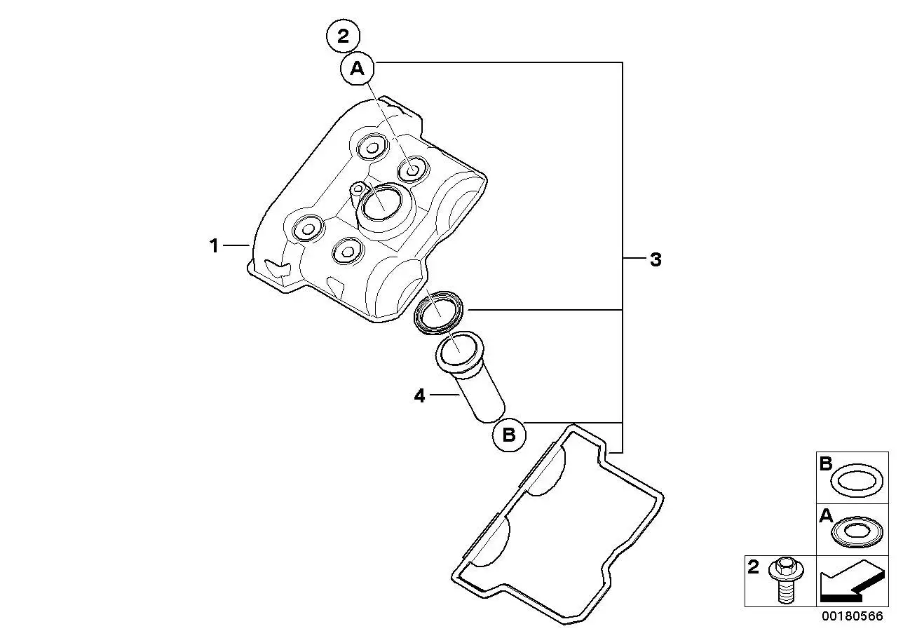BMW Zylinderkopfhaube K16 11127707001