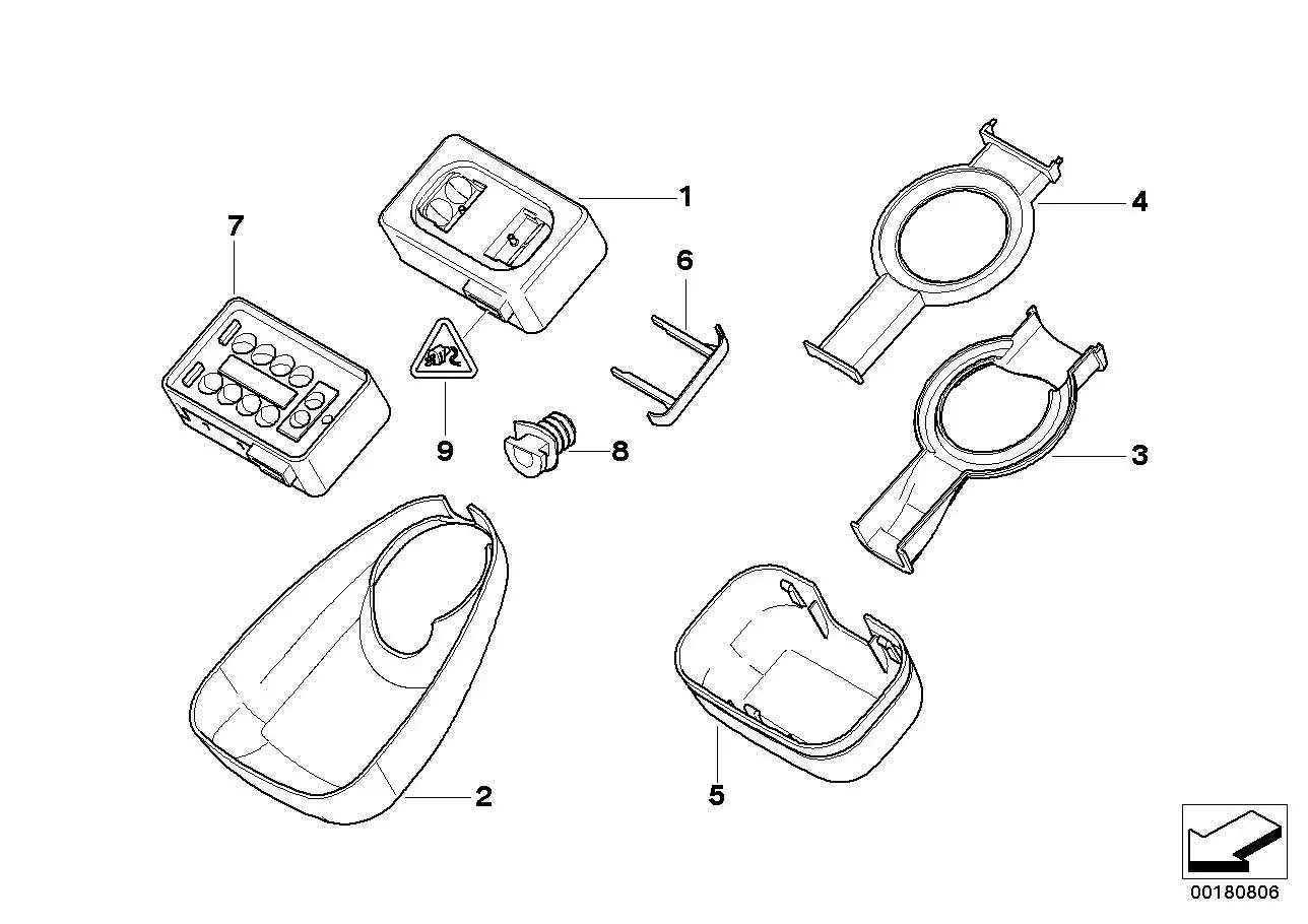 BMW Regen-Licht-Sensor E39 E46 E53 E83 E85 E86 R50 R52 R53 613569