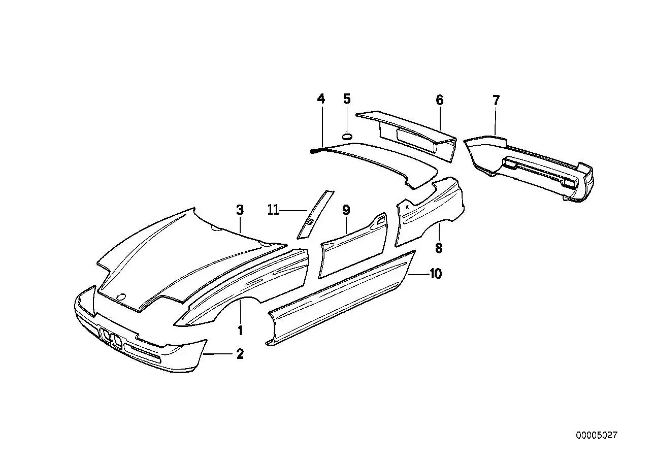 BMW Scharnierplatte 41632291033 - Bildposition --