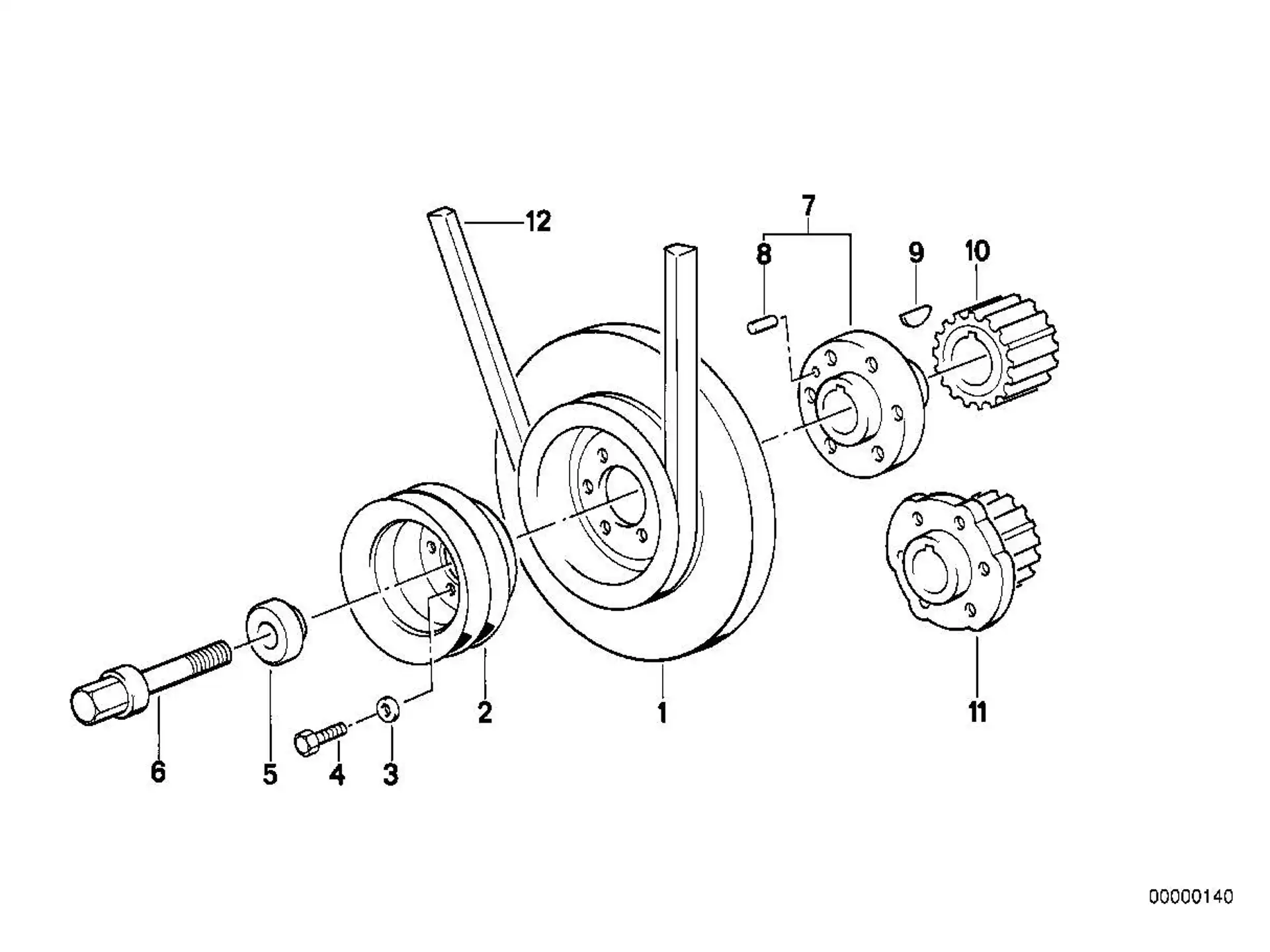 BMW Keilriemen E28 E30 11511711091
