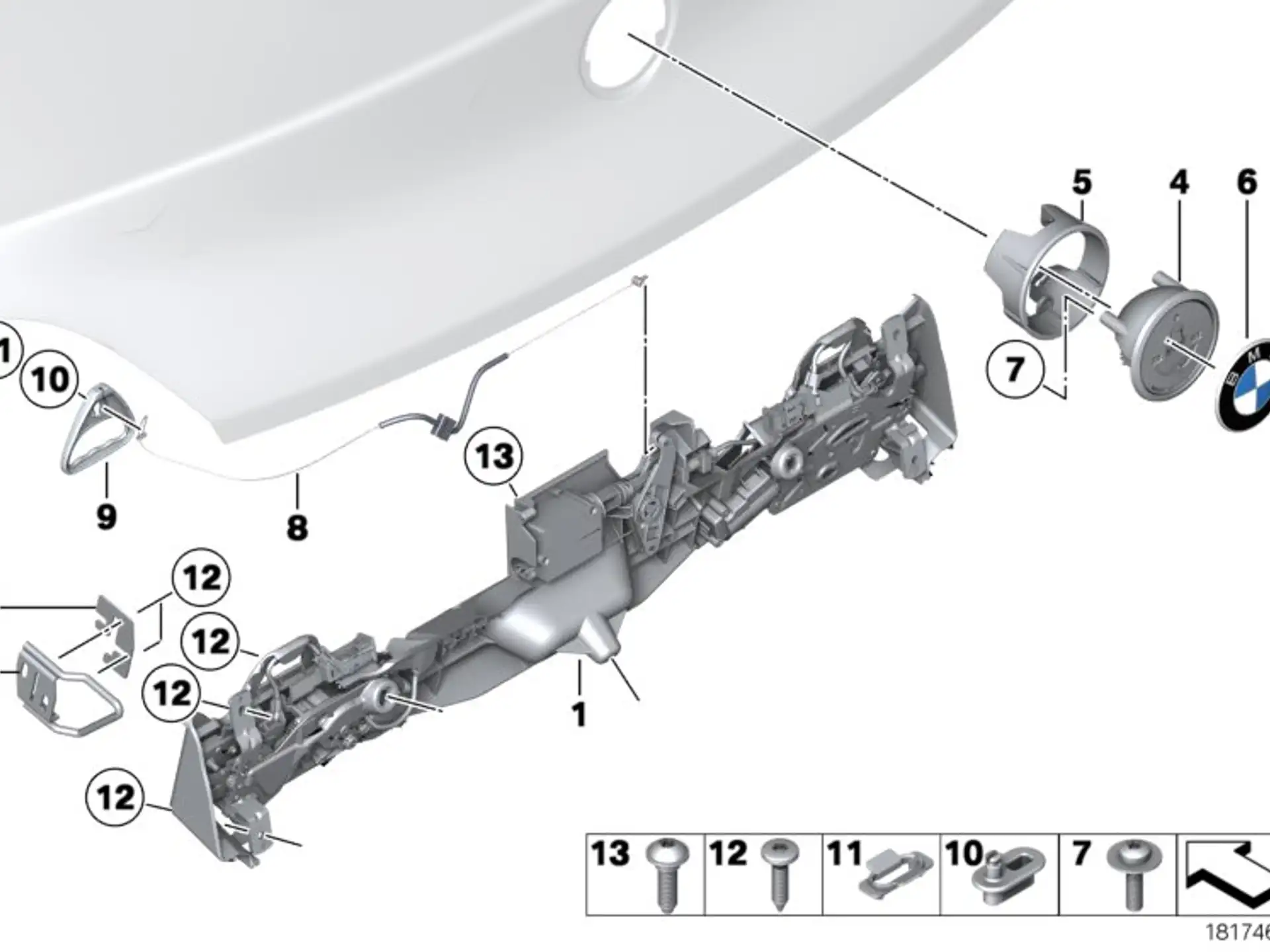 BMW Schloss Heckklappe E89 51247354924