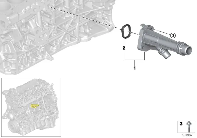 BMW Anschlussstutzen E90 E91 E92 E93 F10 F11 11117808571