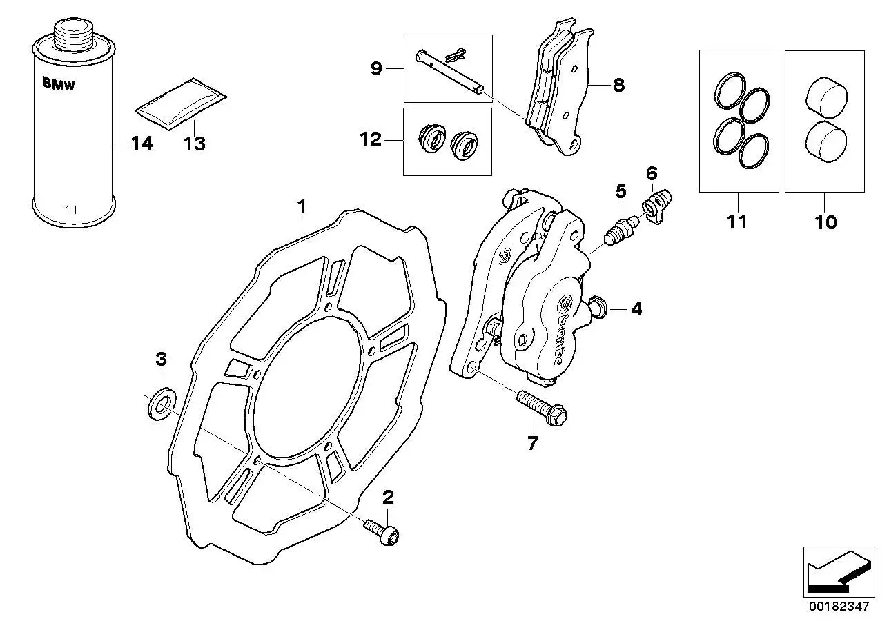 BMW Bremsscheibe vorn K16 34117711354 - Bildposition 01