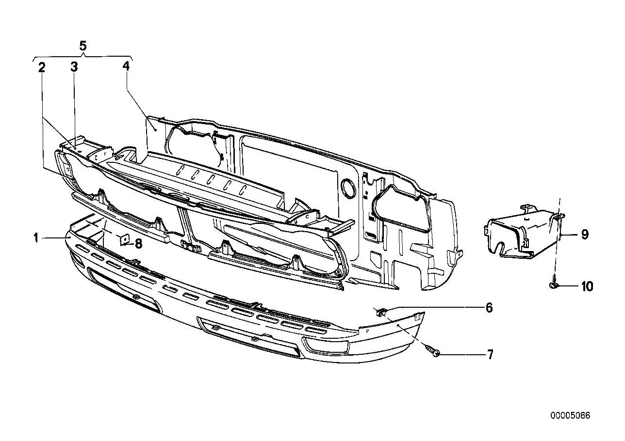 BMW Frontverkleidung E12 41331848180