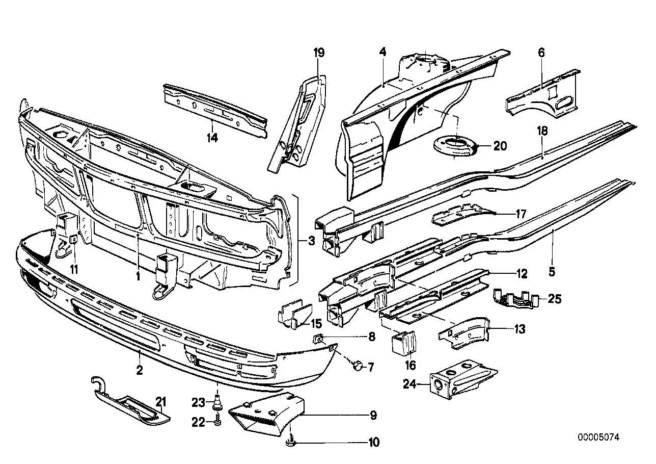 BMW Abdeckung links E28 51711931877