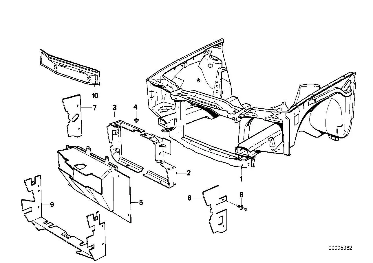 BMW Luftleitung rechts E30 51711913988