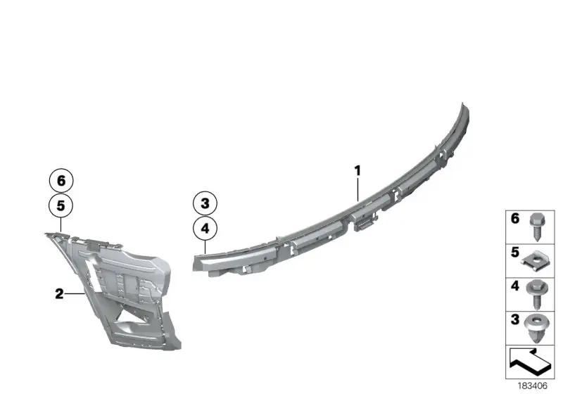 BMW Führung Mitte hinten E89 51127192042