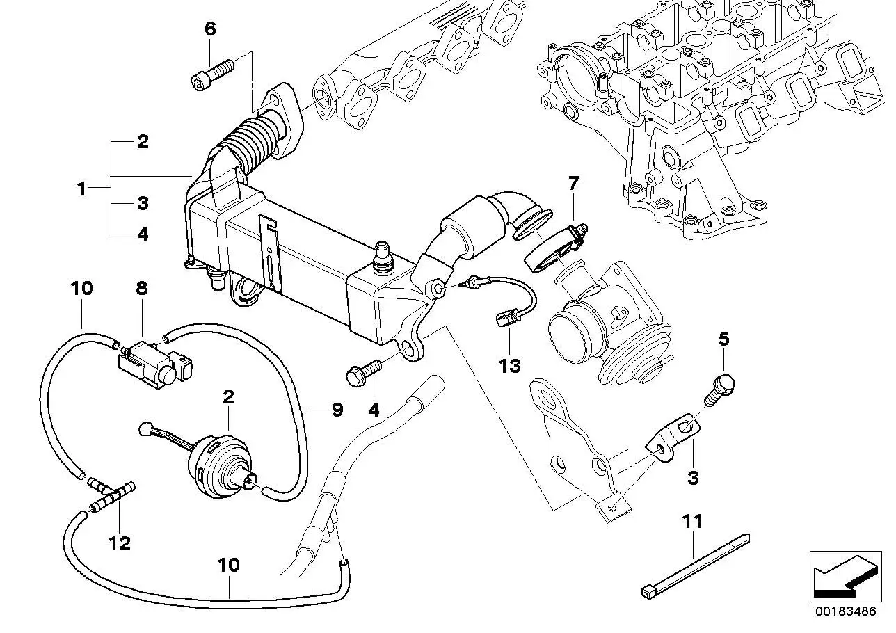 BMW Unterdruckdose E83 E90 E91 E92 11717796883
