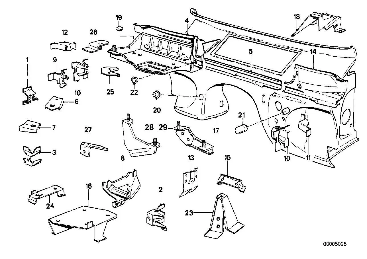 BMW Halter Zündspule E30 41148106940
