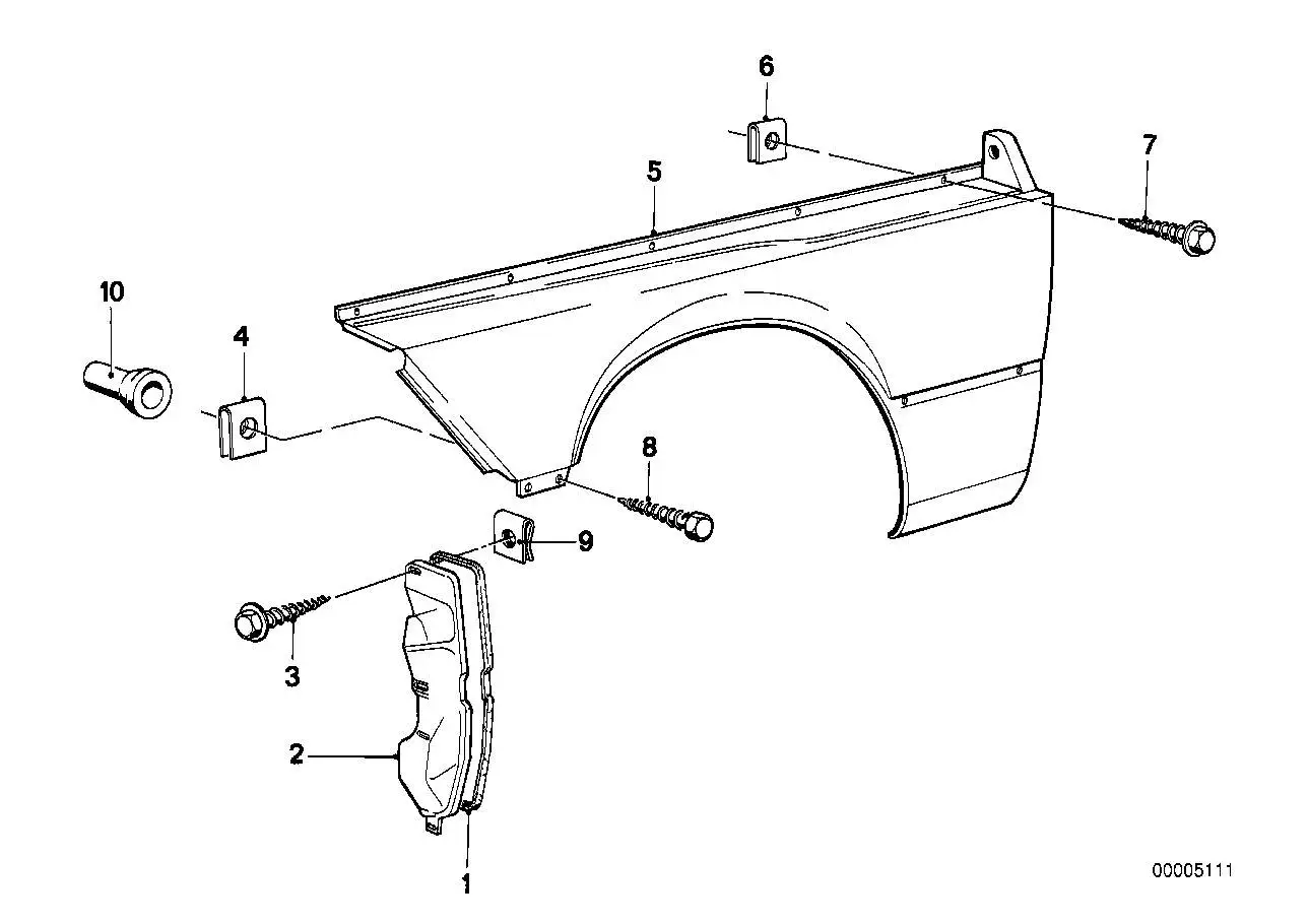 BMW Schutzstopfen E12 E21 E23 E24 17114670114