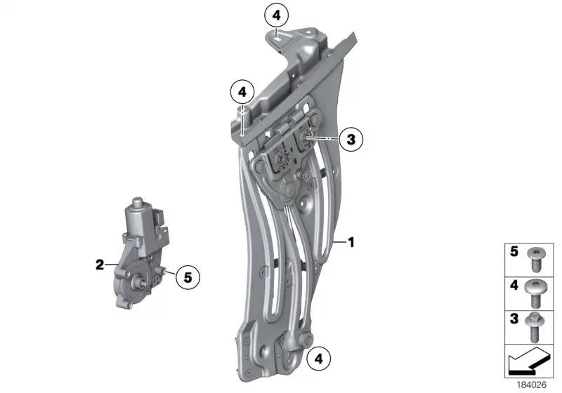 BMW Fensterheber hinten links E89 51377198307