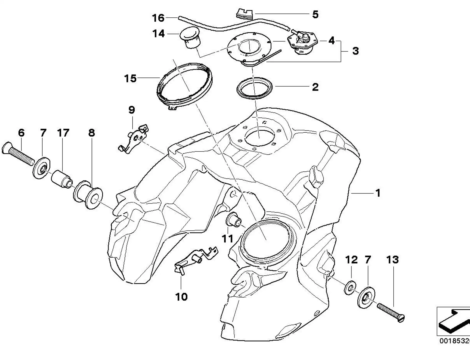 BMW Gummielement K25 K25H 46637675039