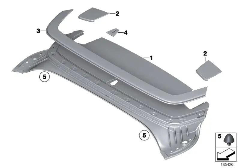 BMW Verdeckklappe E89 54377220790