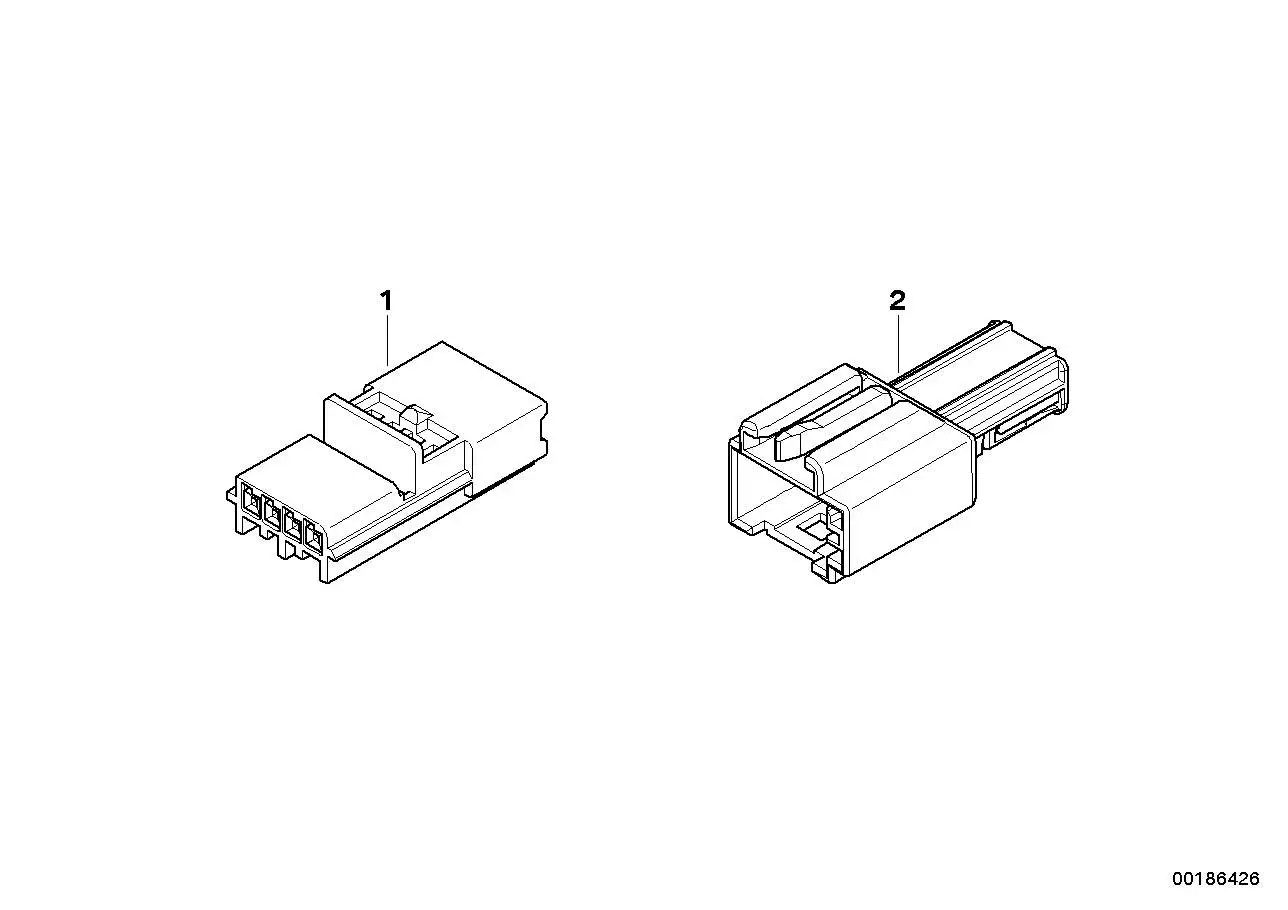 BMW Stiftgehäuse E39 E46 E60 61138377143 - Bildposition 01