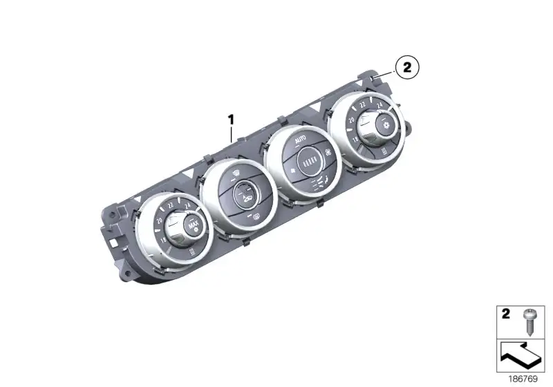 BMW Bedienteil Klimaautomatik E89 64119321829 - Z4 E89 Roadster /