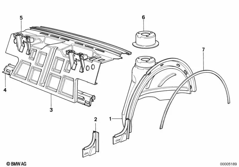 BMW Stossdämpfertopf hinten links 41141884027 - Bildposition 06
