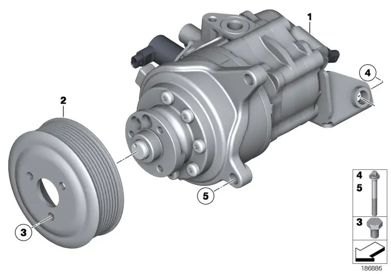 BMW Tandempumpe F01 F02 F07 32416776187 - 5er F07, 7er F01, 7er F
