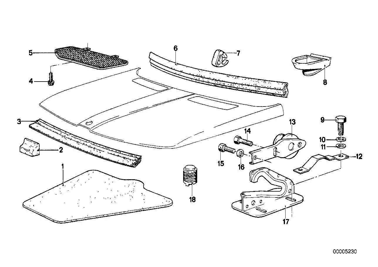 BMW Sechskantschraube mit Scheibe E12 E21 E23 E24 E30 E31 E32 E34