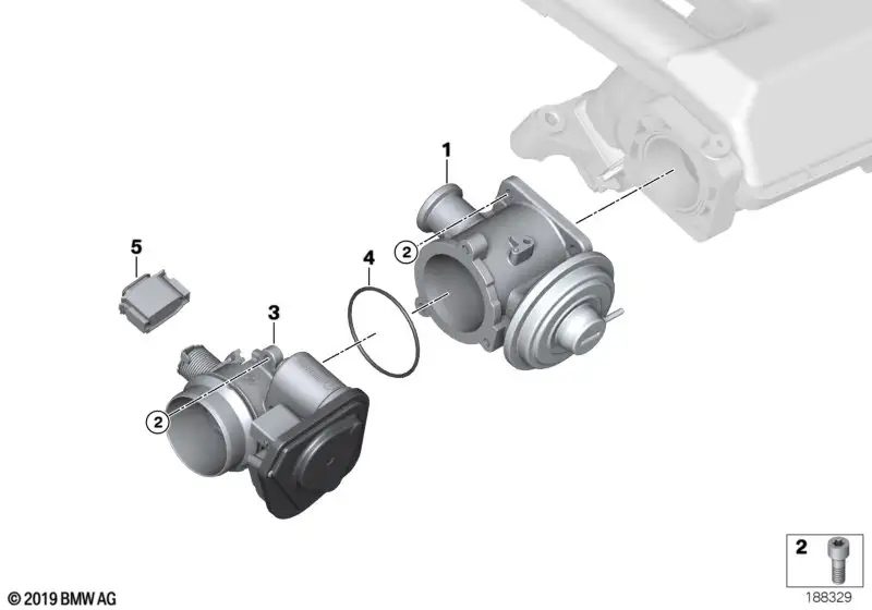 BMW AGR-Ventil E60 E61 E63 E64 E70 E71 E83 E90 E91 E92 1171780435