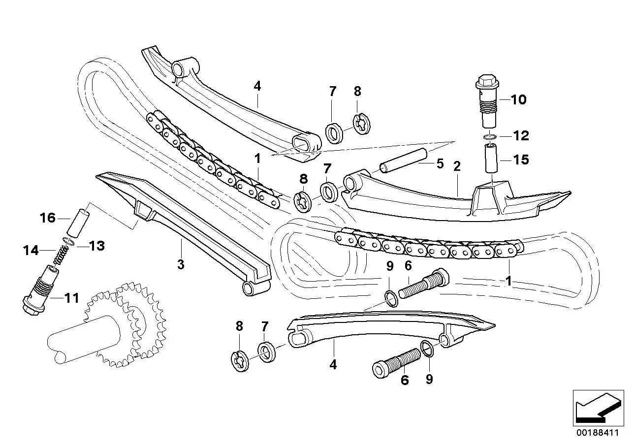 BMW Spannschiene rechts A61 A67 K25 K25H K26 K27 K28 K29 K30 R21