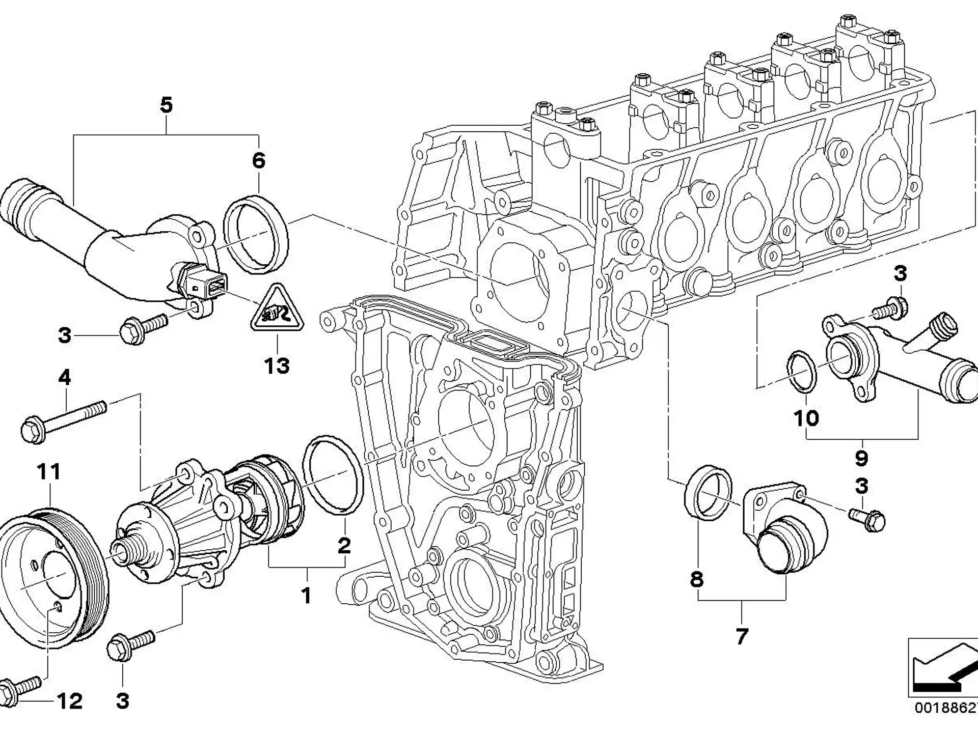 BMW Axialdichtung E34 E36 E46 11531437149